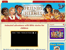 Tablet Screenshot of friendsandheroes.com